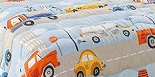 Copriletto Singolo Trapuntato Caleffi Car - Azzurro